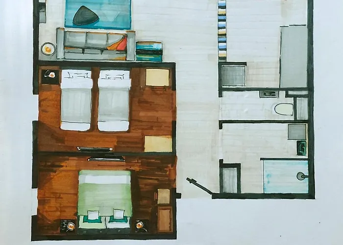 Paha-paha Modern Design, Sea View, Fast Wifi And Street Parking 公寓